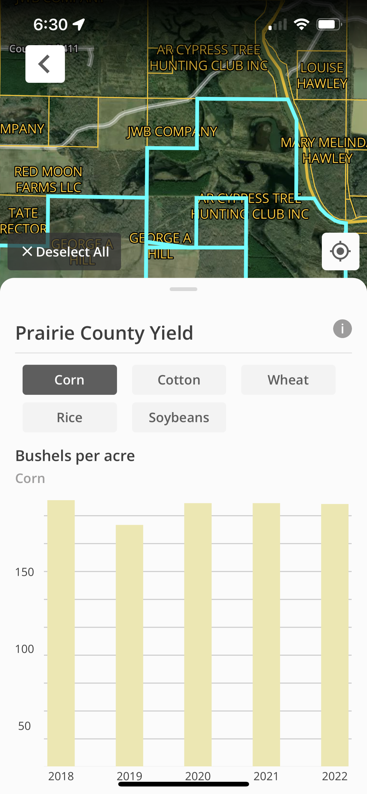 A screenshot of the Cropgen product on a tablet shows the Financial Summary page of a field book, detailing the annual P&L of a farm