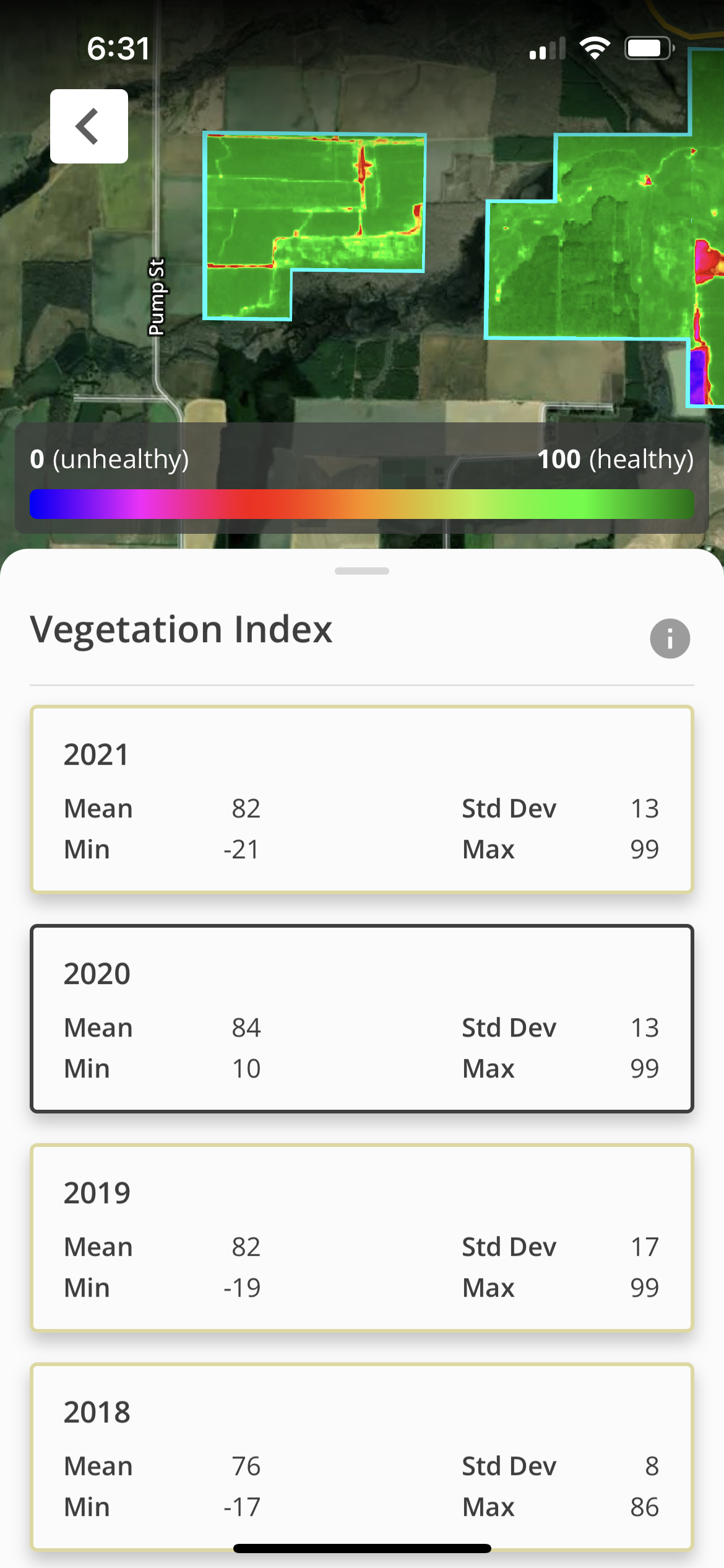 A screenshot of the Cropgen product on a tablet shows the Financial Summary page of a field book, detailing the annual P&L of a farm