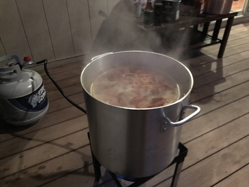 Crab boiling